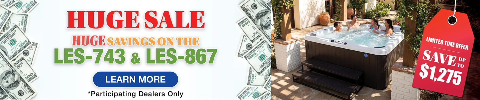 Calspas hot tub being used in a family setting - Poway